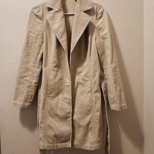 Caslon Tan Trench Coat Timeless Mid-Length Design